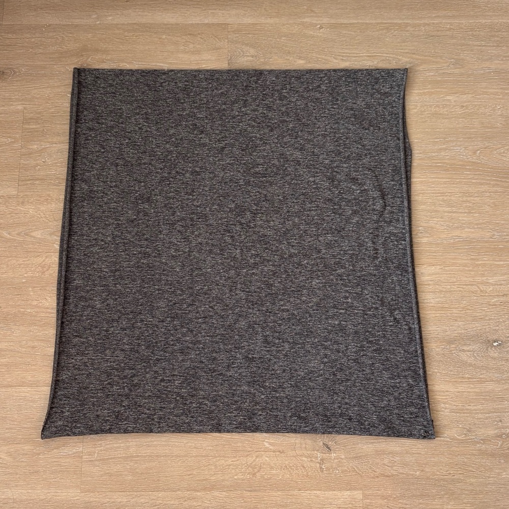 Lululemon Vinyasa Rulu Scarf Wrap Infinity Heathered Grey Reversible Preppy OS